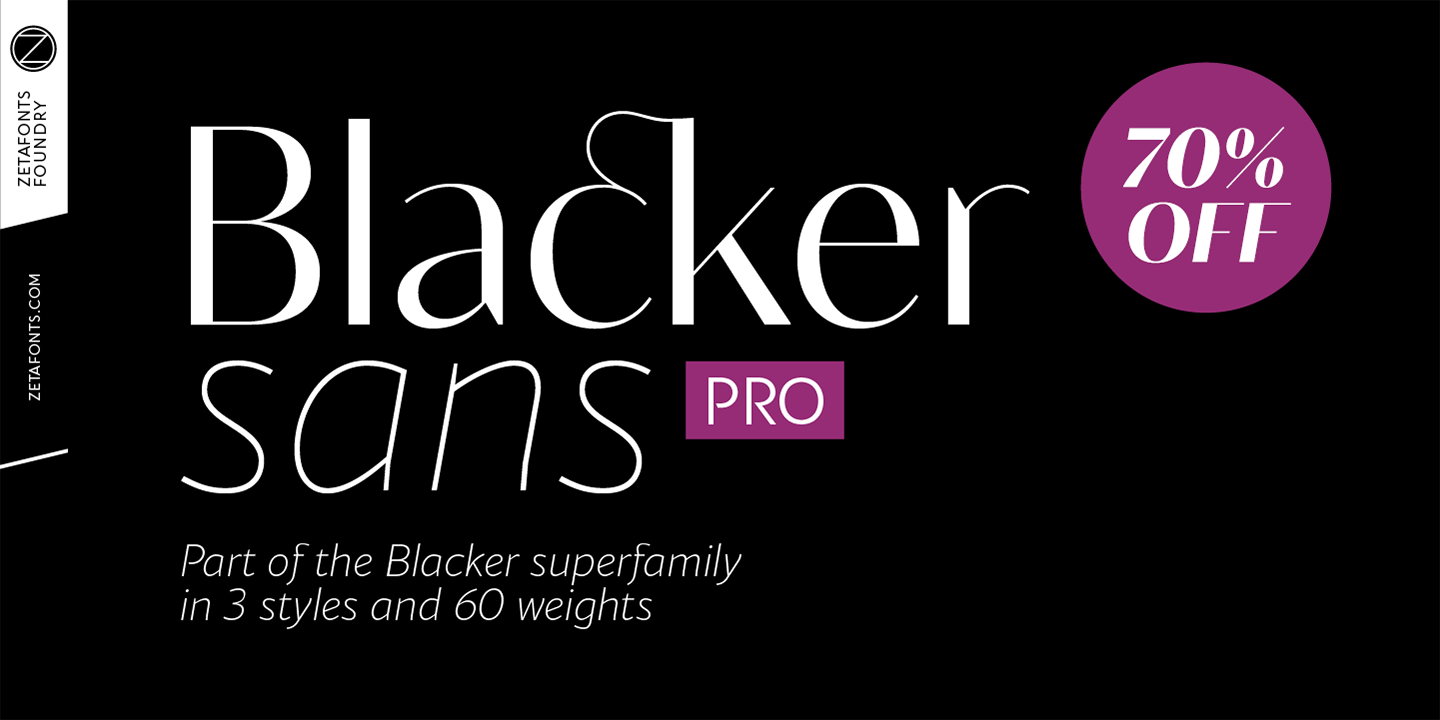 Przykładowa czcionka Blacker Sans Pro #16
